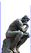 Rodins sculpture The Thinker